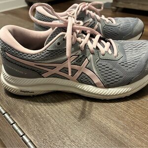 ASICS Women's Athletic Shoes in Gray and Pink